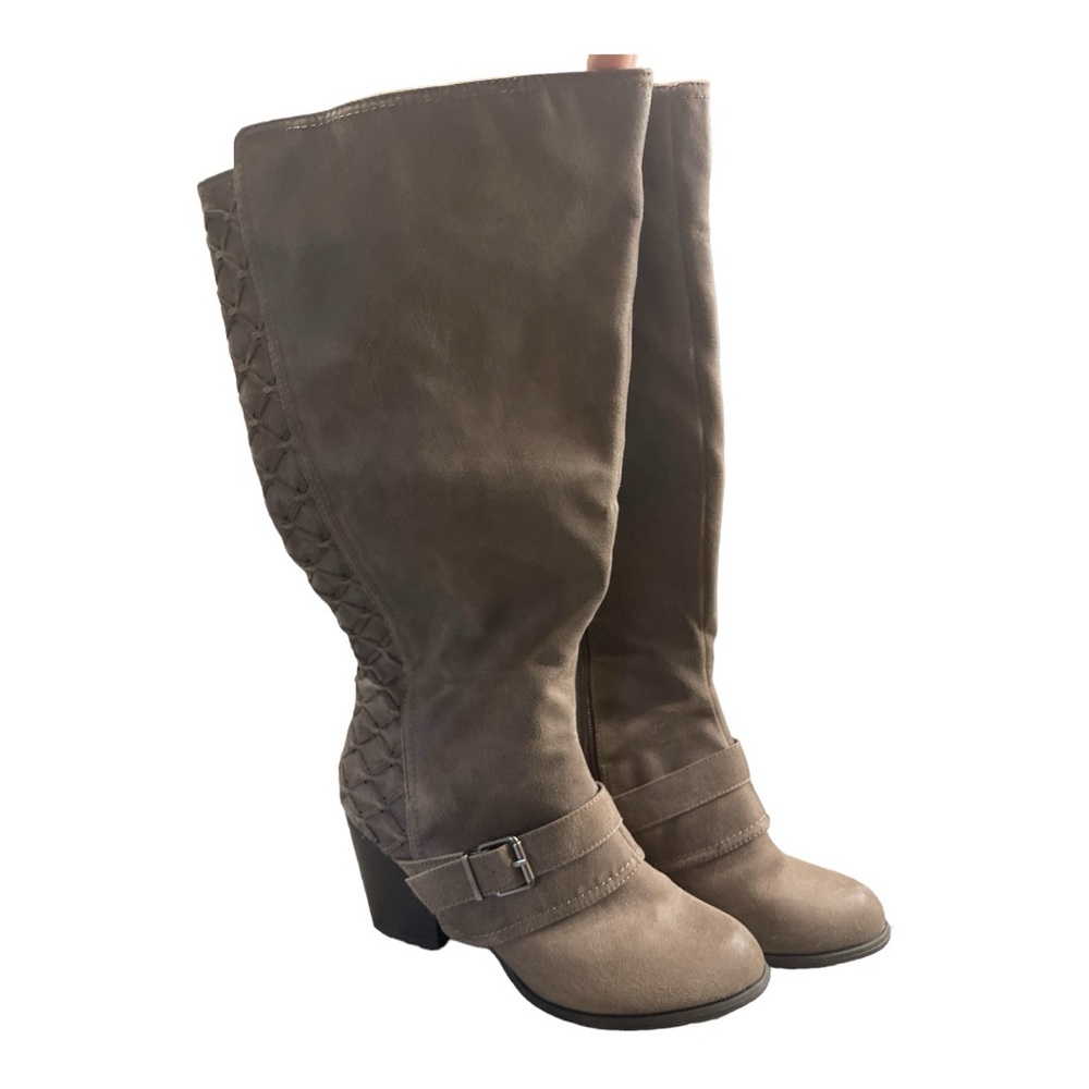 Fergaliciousi by Fergie Wide Cuff Brown Boots, Women’s Size 8 1/2